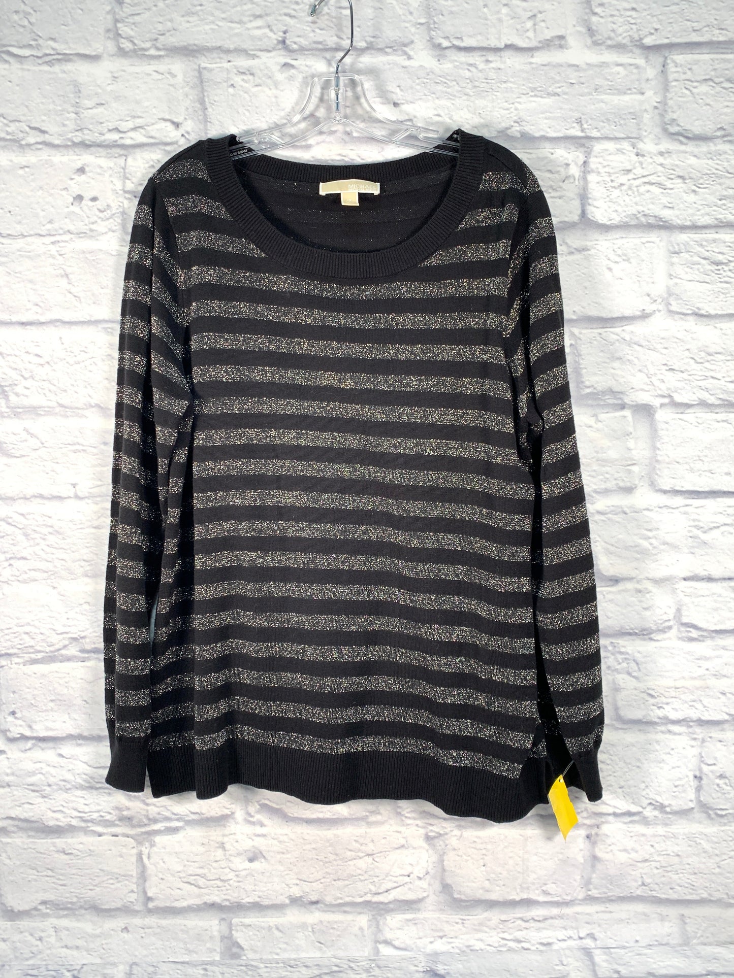 Top Long Sleeve By Michael By Michael Kors In Black, Size: 1x