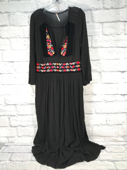 Dress Casual Midi By Free People In Black, Size: L