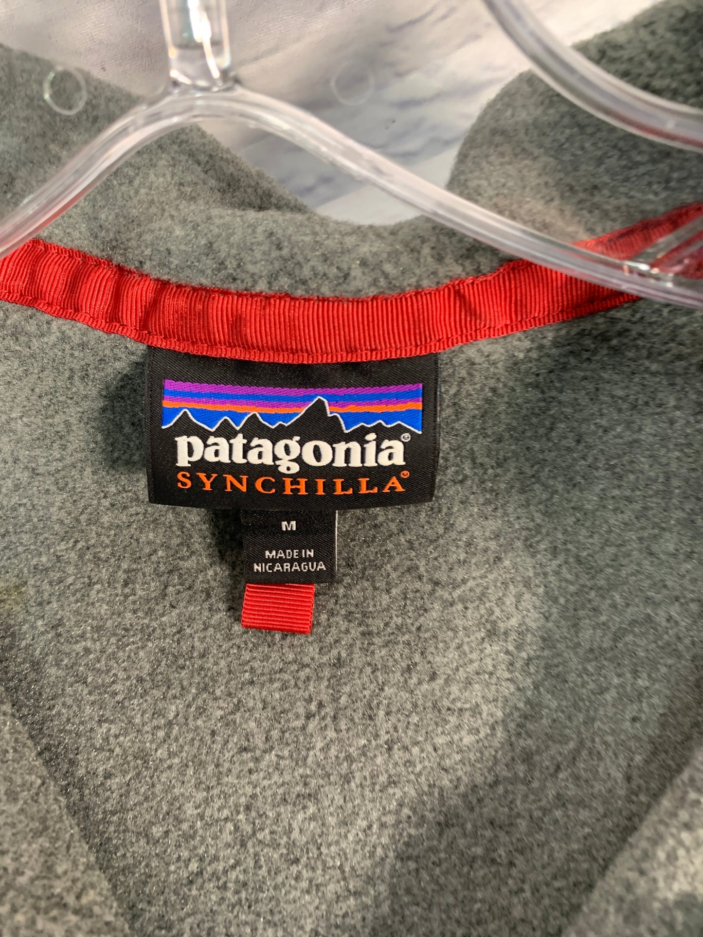 Jacket Fleece By Patagonia In Grey, Size: M