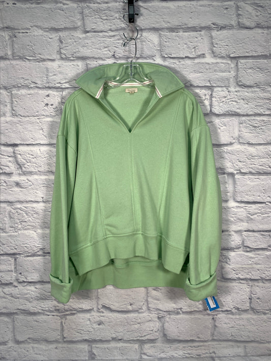 Sweatshirt Crewneck By Pilcro In Green, Size: Xxs