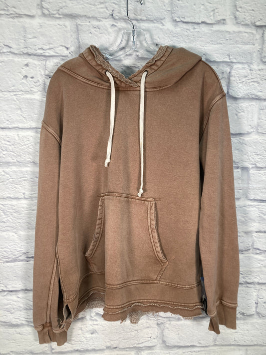 Sweatshirt Hoodie By We The Free In Brown, Size: M