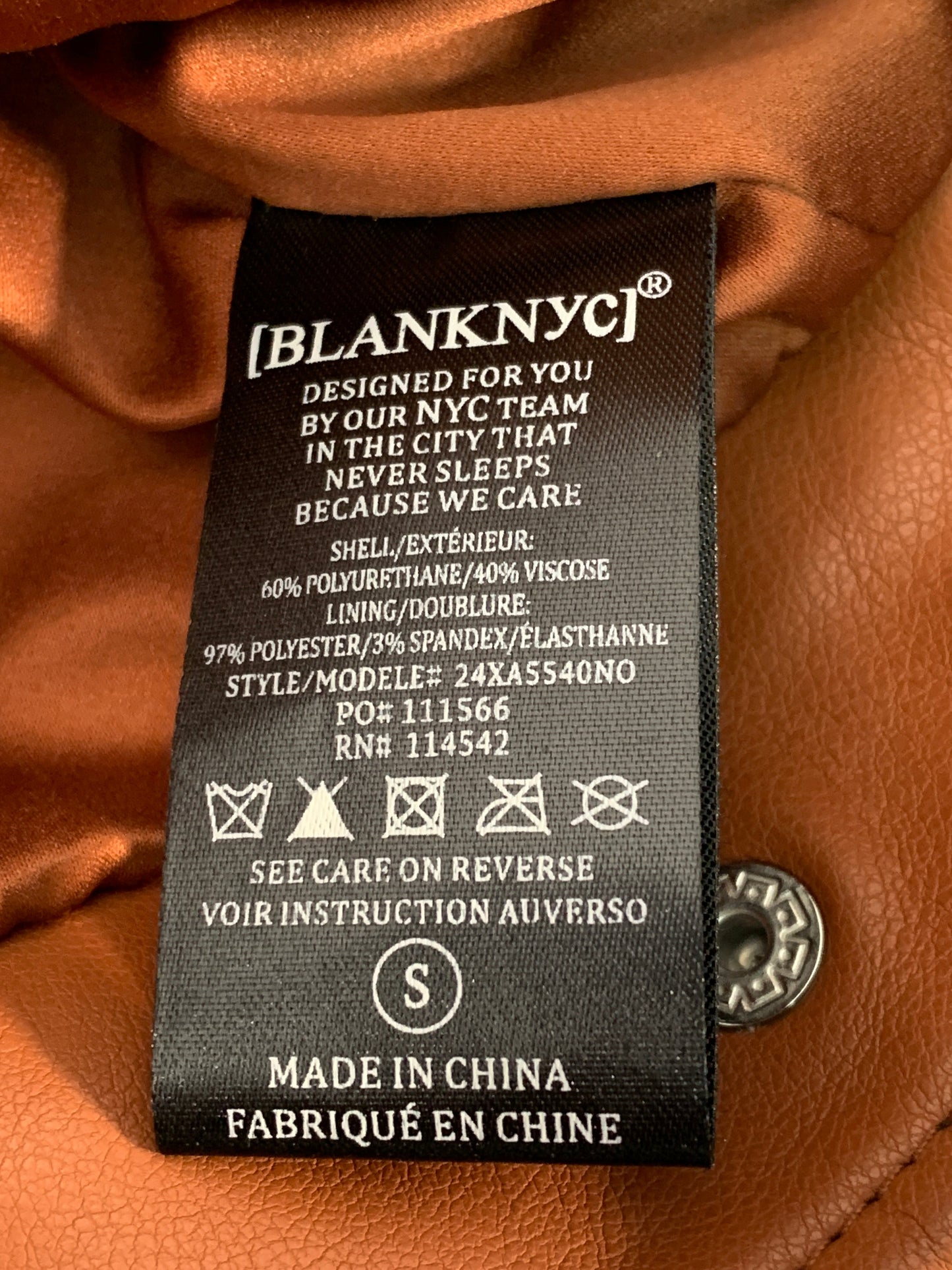 Jacket Moto By Blanknyc In Brown, Size: S