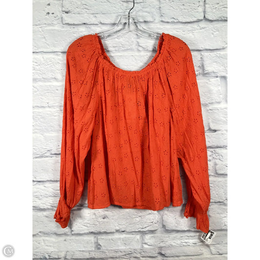 Top Long Sleeve By Sanctuary In Orange, Size: M