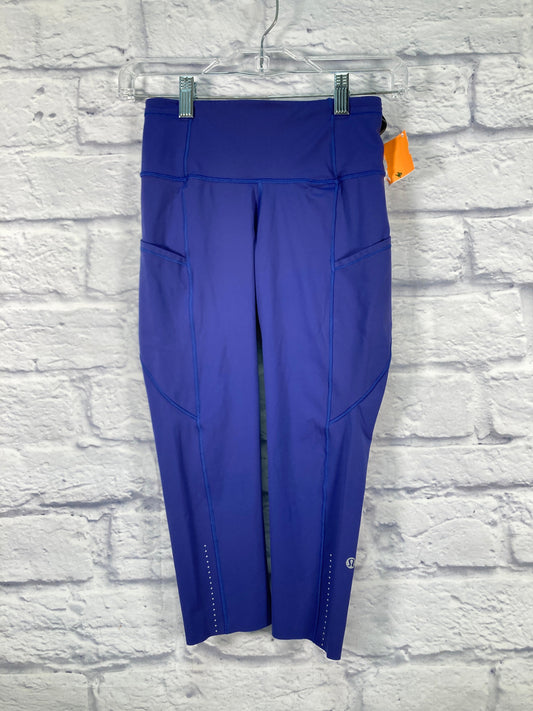 Athletic Capris By Lululemon In Blue, Size: S