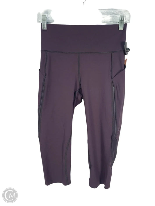 Athletic Capris By Lululemon In Purple, Size: S