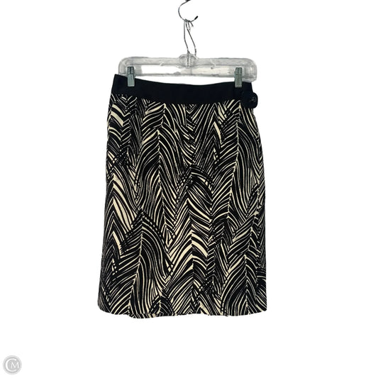 Skirt Designer By Milly In Black & Cream, Size: 8