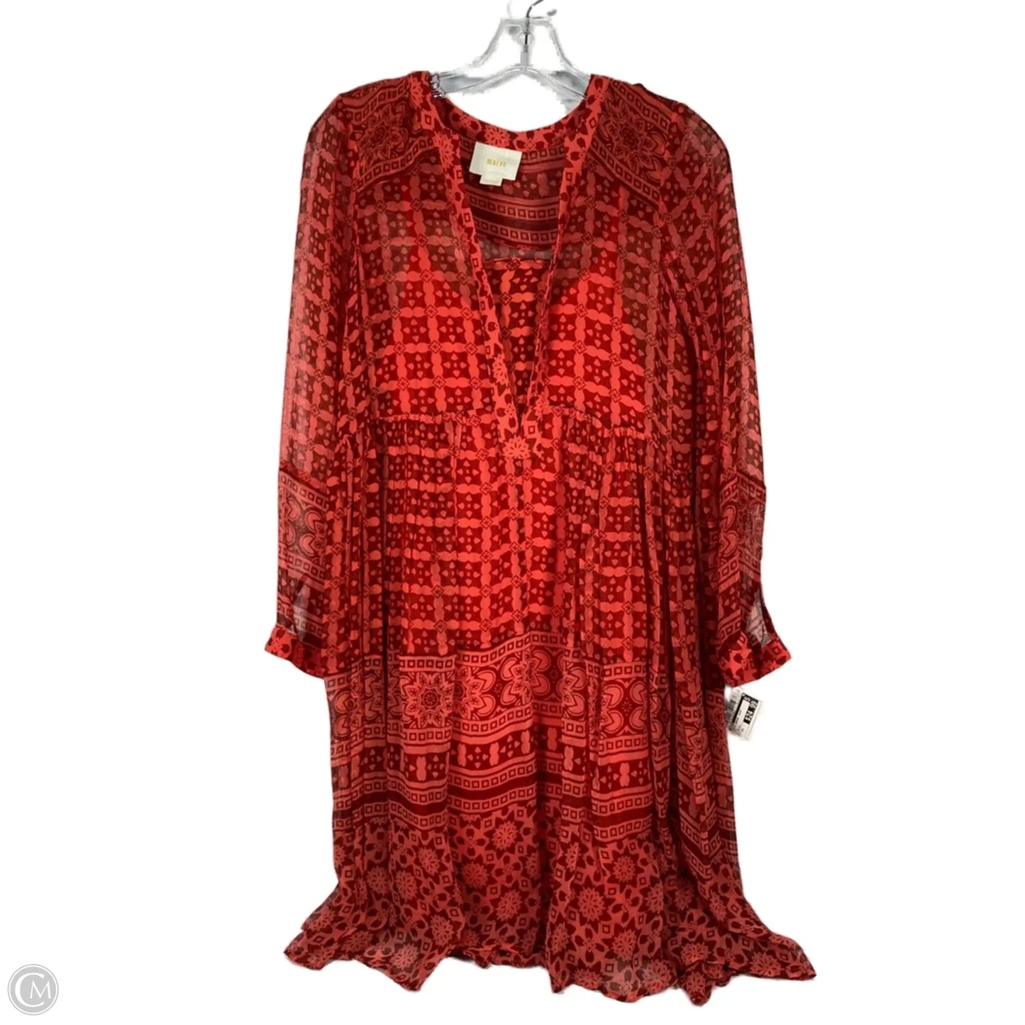 Dress Casual Short By Maeve In Red, Size: Xs