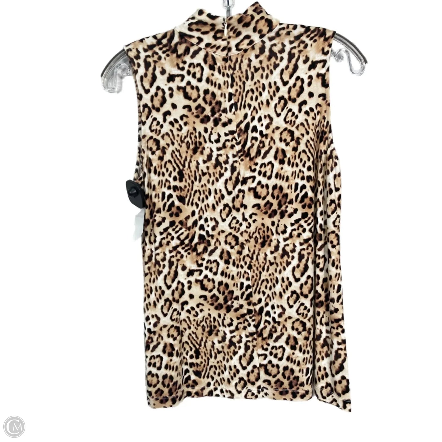 Top Sleeveless By Chicos In Animal Print, Size: S