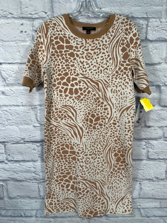 Dress Casual Short By Ann Taylor In Animal Print, Size: Petite   Small