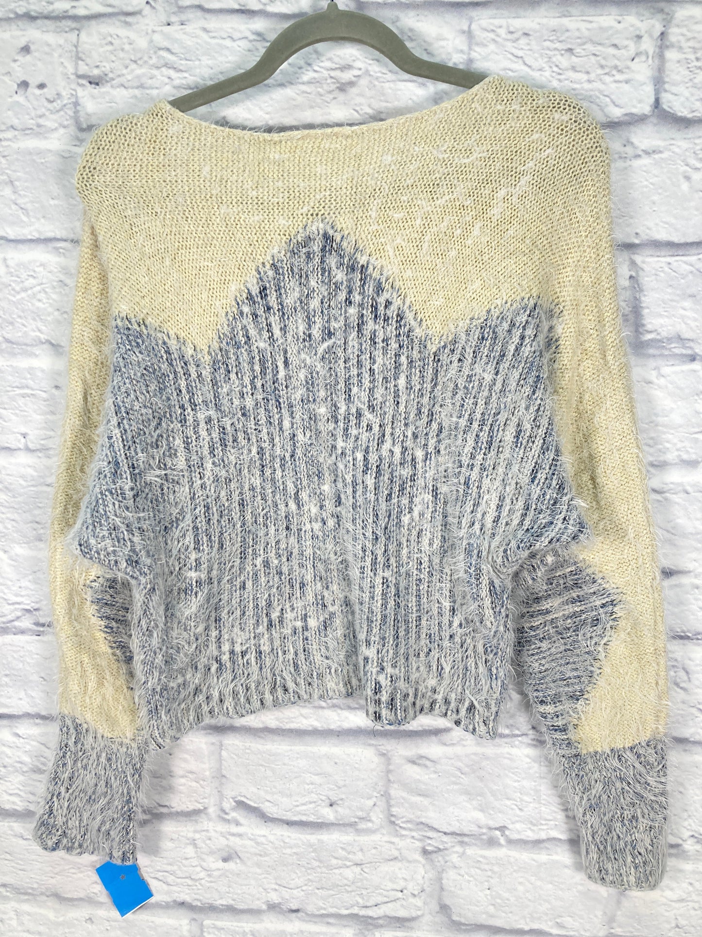 Sweater By Moth In Blue White, Size: L