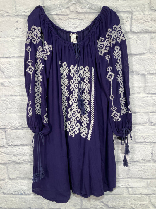 Purple Tunic Long Sleeve Clothes Mentor, Size Xl