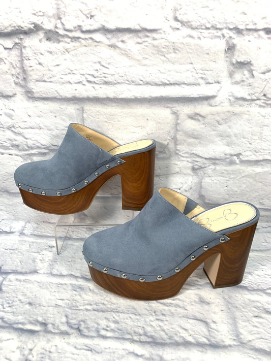 Blue Shoes Heels Block Jessica Simpson, Size 9