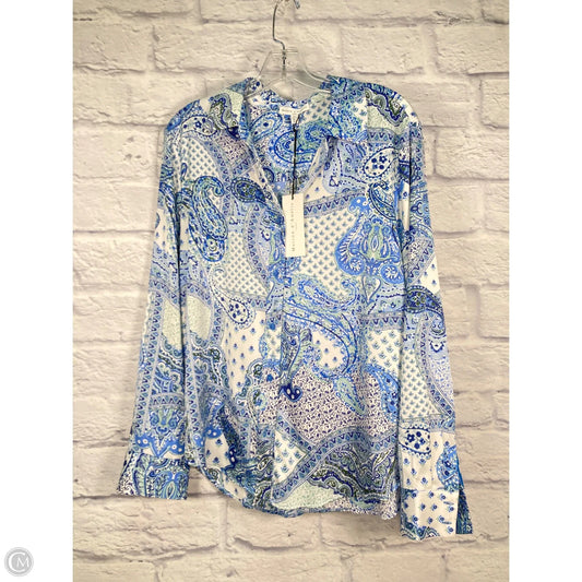 Top Long Sleeve By Maison Damelie In Blue, Size: L