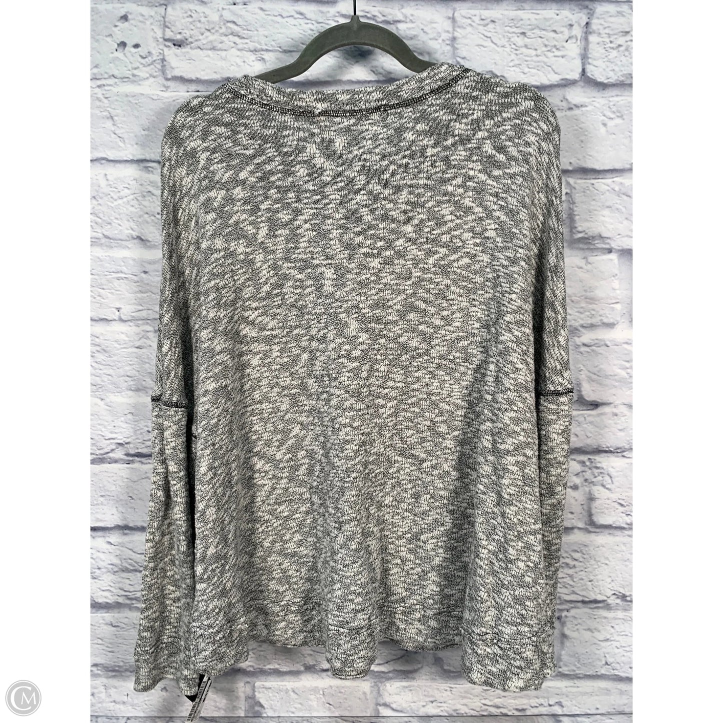 Top 3/4 Sleeve By Free People In Grey, Size: Xs