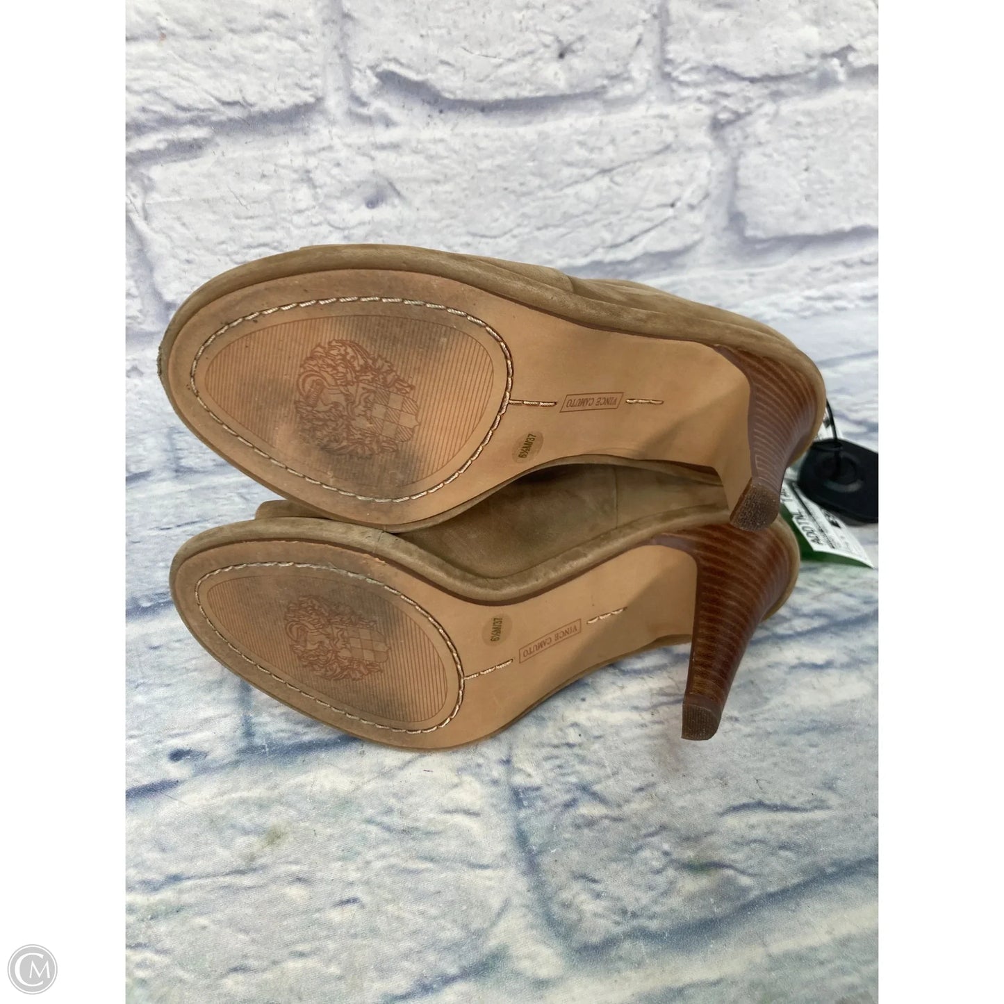 Shoes Heels Stiletto By Vince Camuto In Tan, Size: 6.5