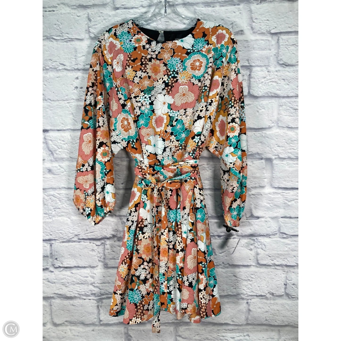 Dress Casual Short By Clothes Mentor In Orange & Pink, Size: L