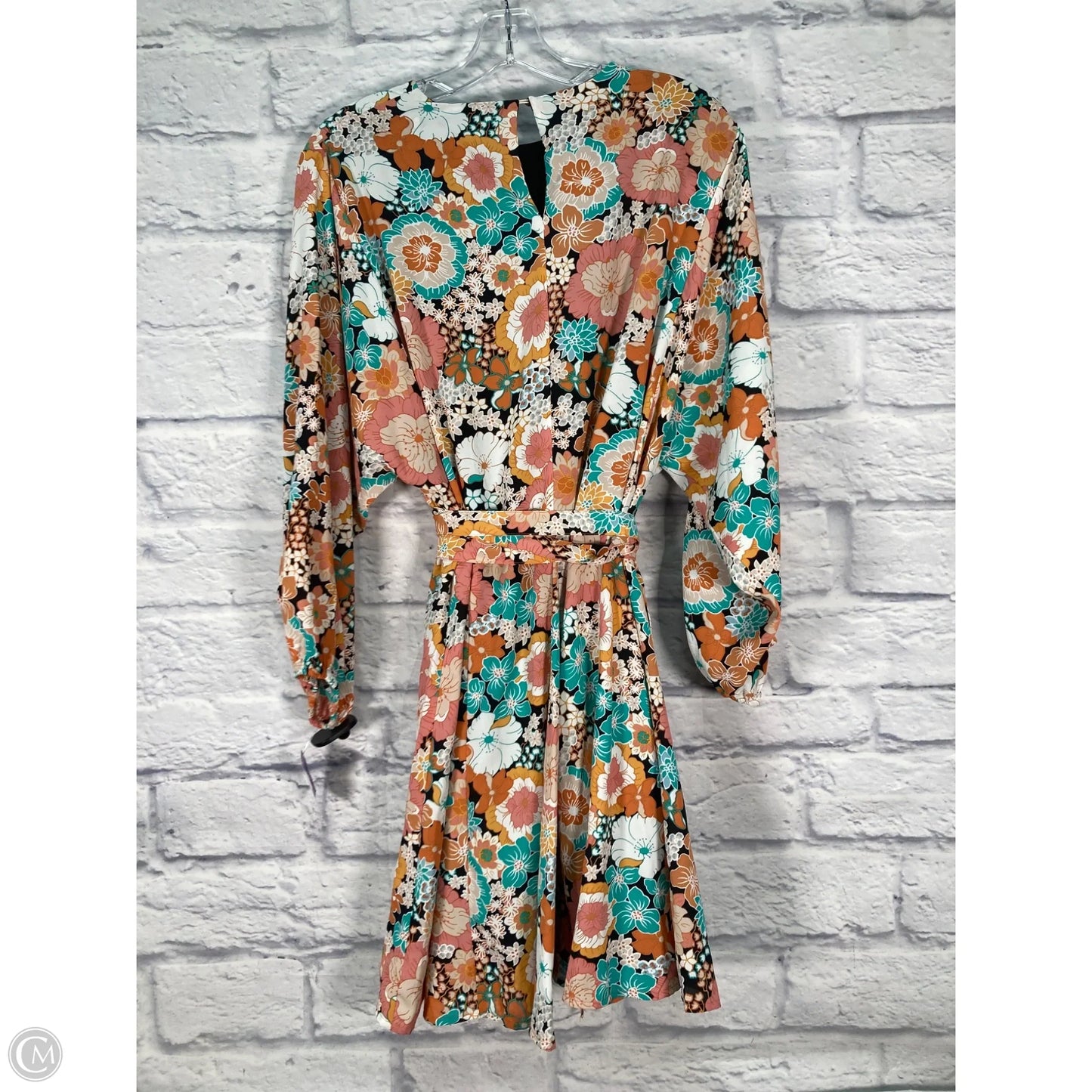 Dress Casual Short By Clothes Mentor In Orange & Pink, Size: L