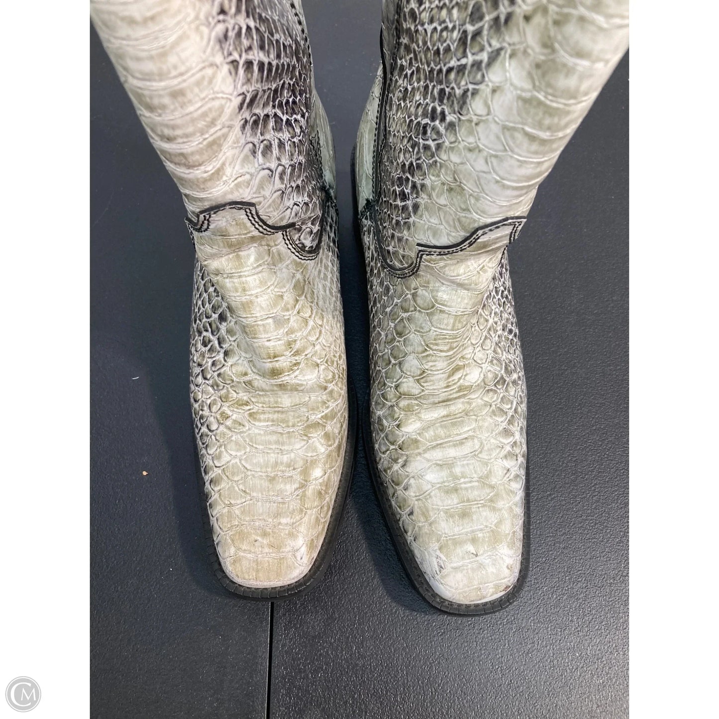 Boots Western By Tony Lama In Snakeskin Print, Size: 7