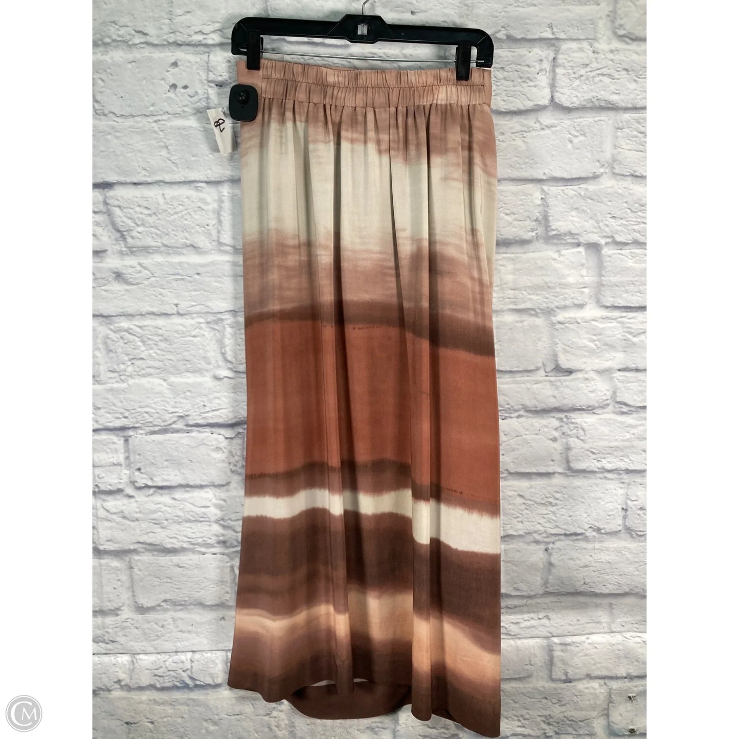 Skirt Maxi By Poetry In Cream & Tan, Size: 8