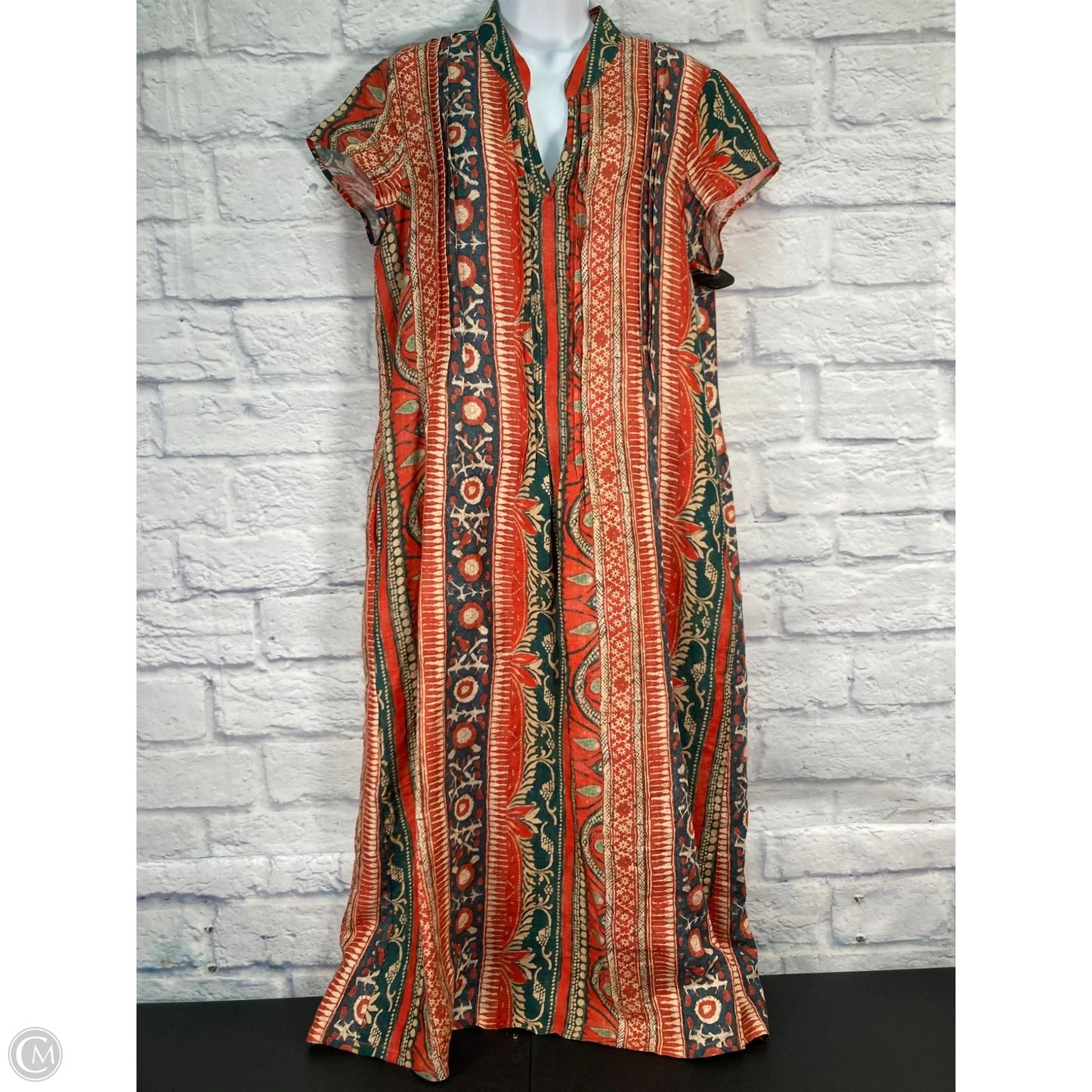 Dress Casual Maxi By Peruvian Connection In Orange, Size: M