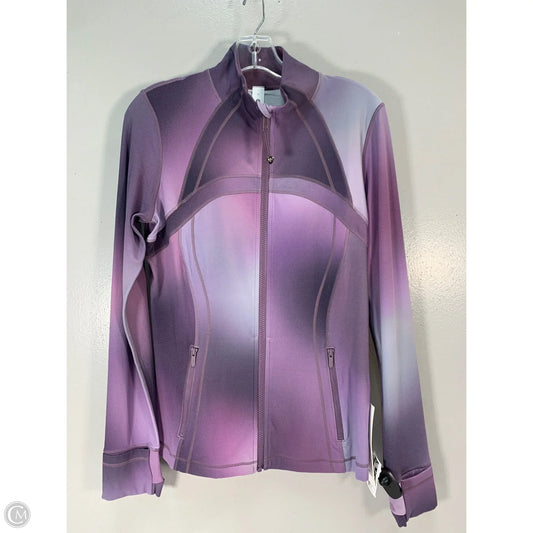Athletic Jacket By Lululemon In Purple, Size: L