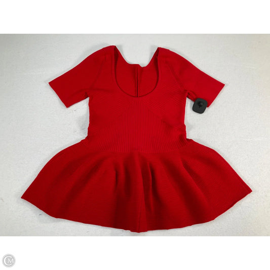 Top Short Sleeve By Maeve In Red, Size: S