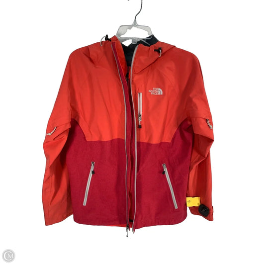 Jacket Windbreaker By The North Face In Orange & Red, Size: M