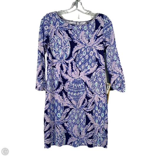 Dress Designer By Lilly Pulitzer In Blue & Purple, Size: Xxs