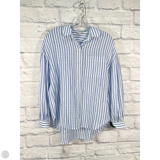 Tunic Long Sleeve By Rails In Blue & White, Size: Xs