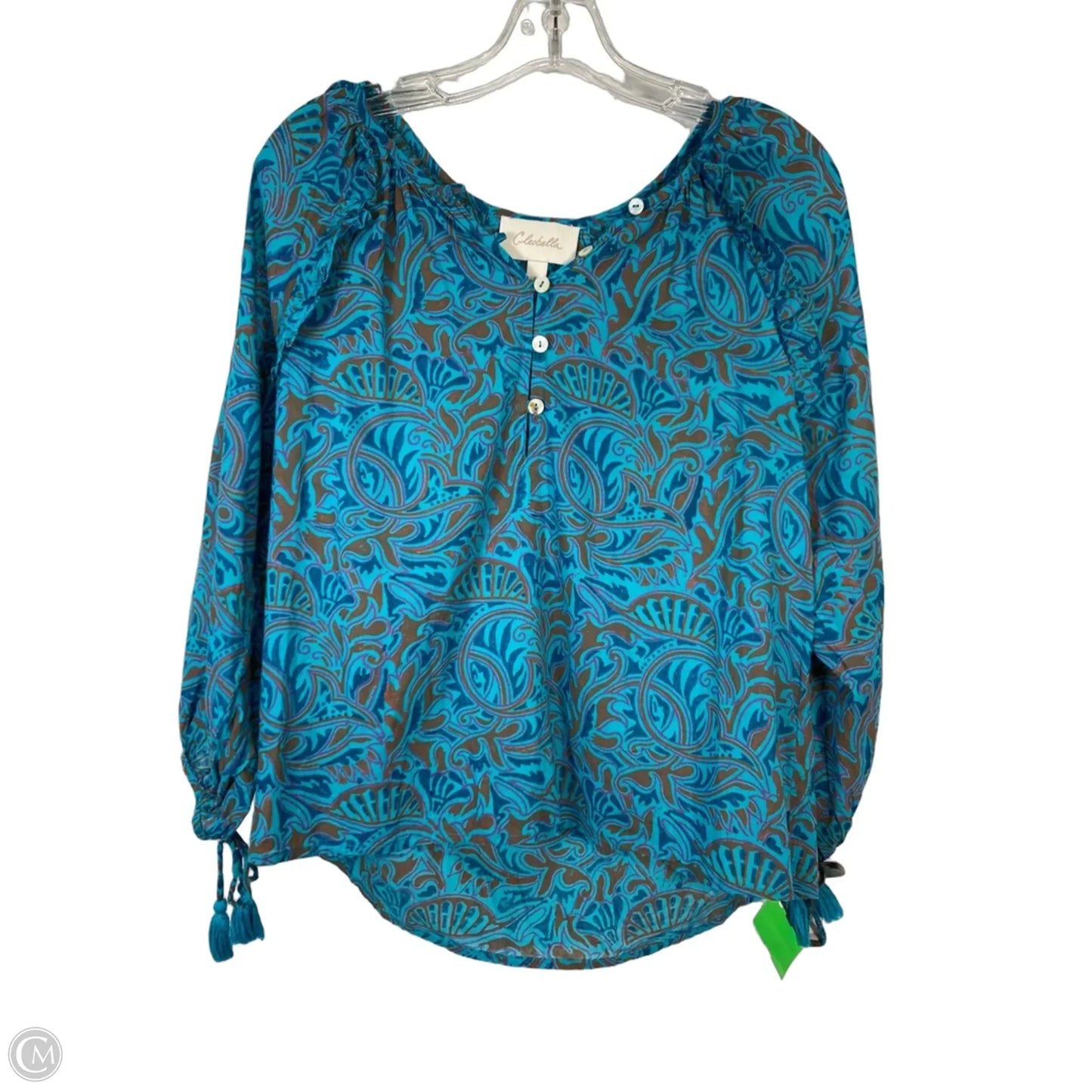 Top Short Sleeve By Cleobella In Blue, Size: S
