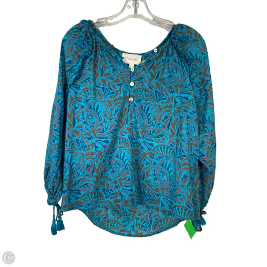 Top Short Sleeve By Cleobella In Blue, Size: S