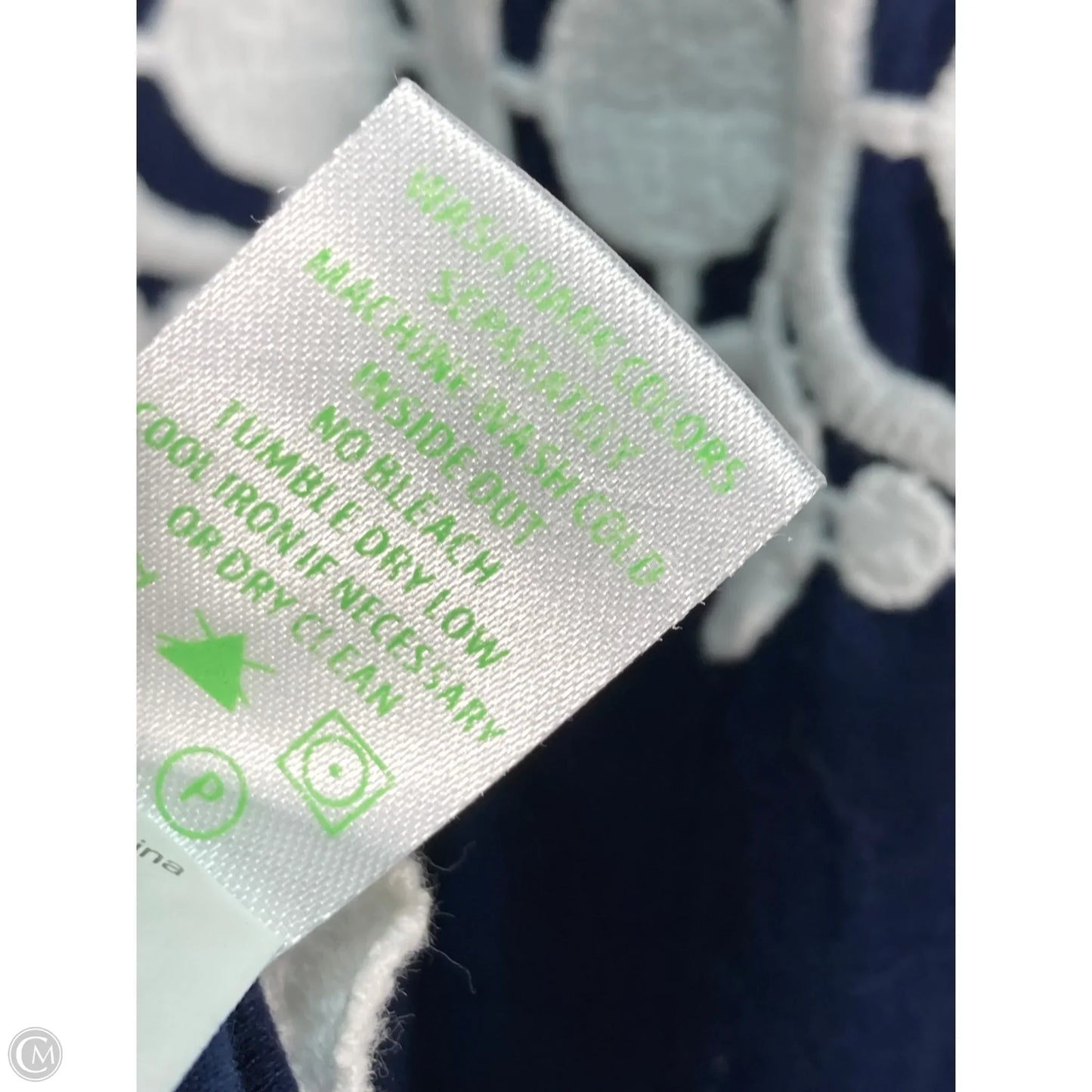 Dress Designer By Lilly Pulitzer In Blue & White, Size: M