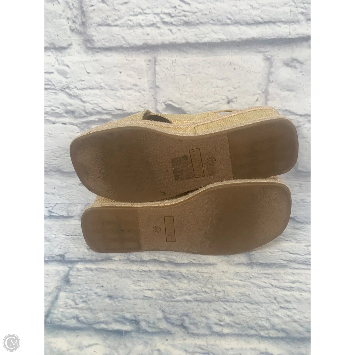 Sandals Heels Platform By Marc Fisher In Tan, Size: 9