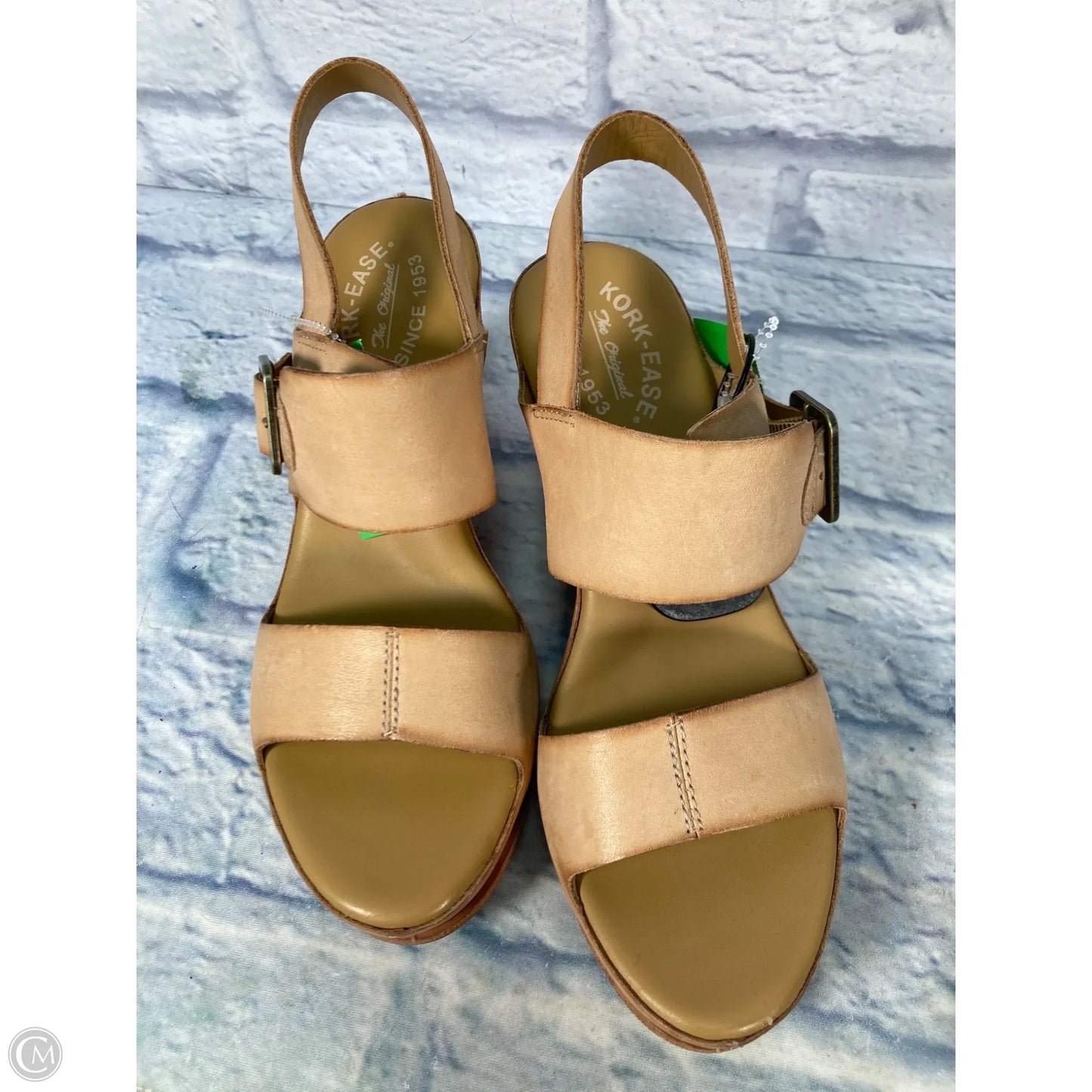 Sandals Heels Platform By Kork Ease In Brown, Size: 8