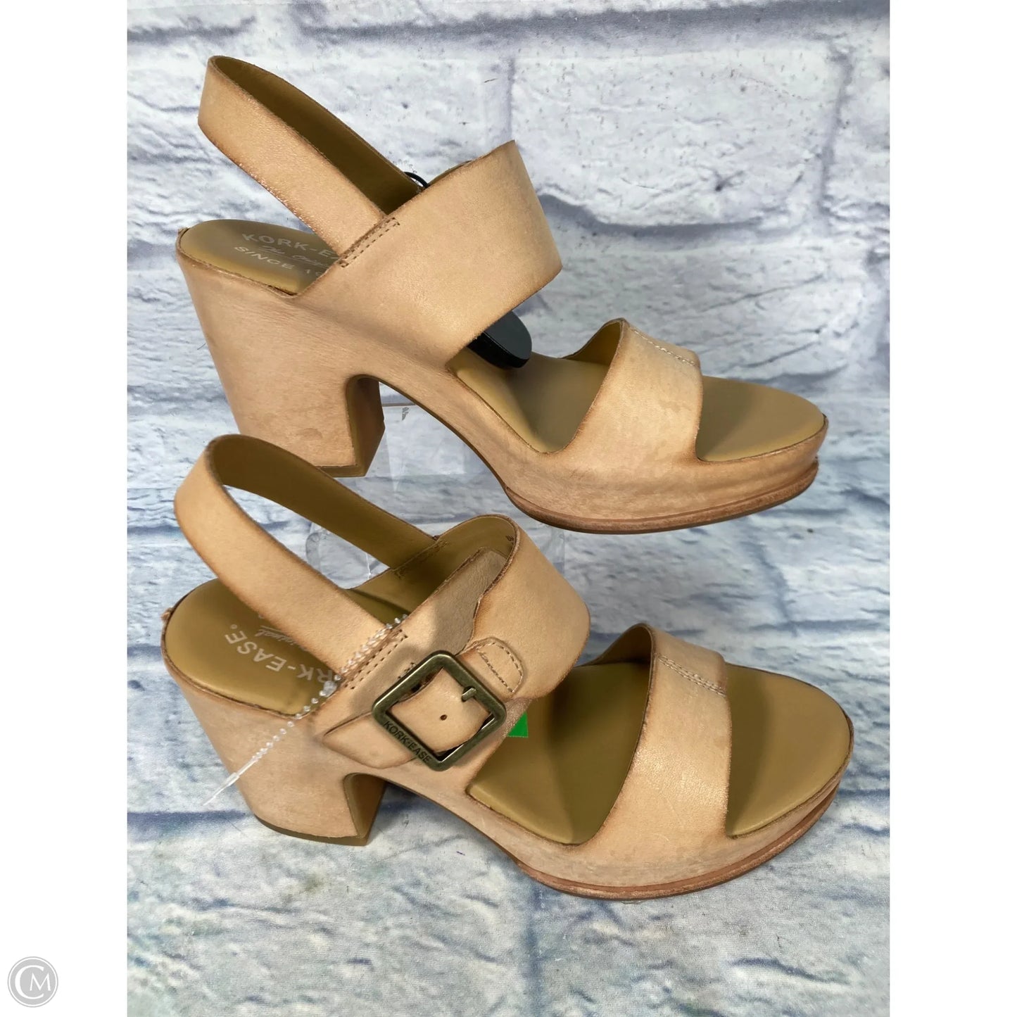 Sandals Heels Platform By Kork Ease In Brown, Size: 8