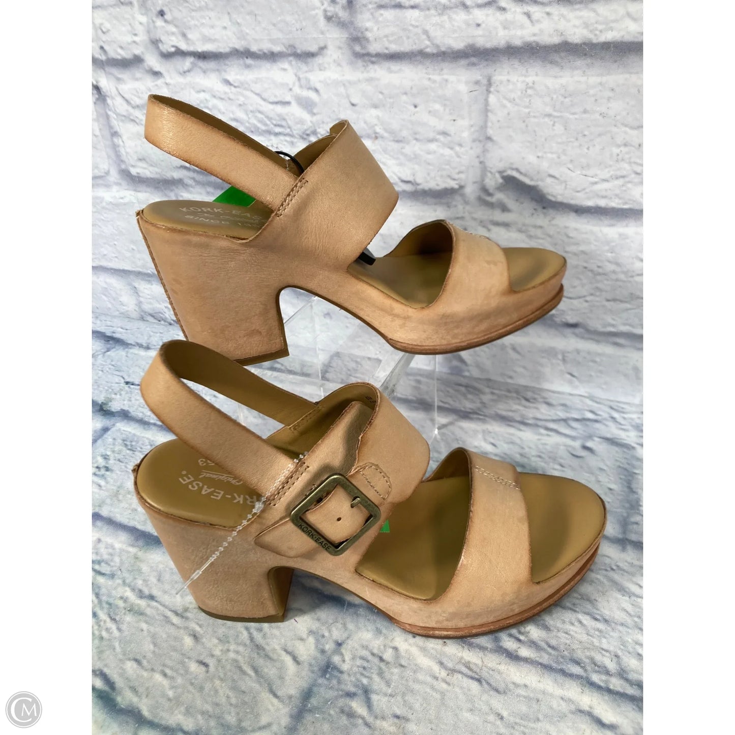 Sandals Heels Platform By Kork Ease In Brown, Size: 8
