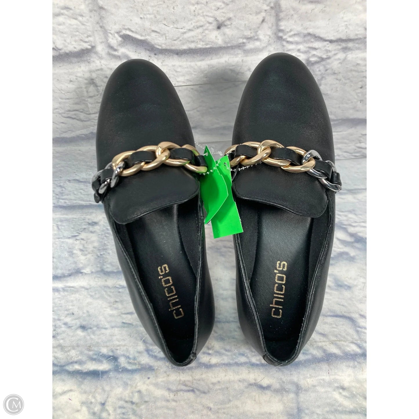 Shoes Flats By Chicos In Black, Size: 6.5