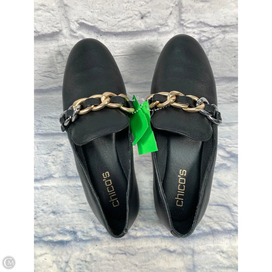 Shoes Flats By Chicos In Black, Size: 6.5