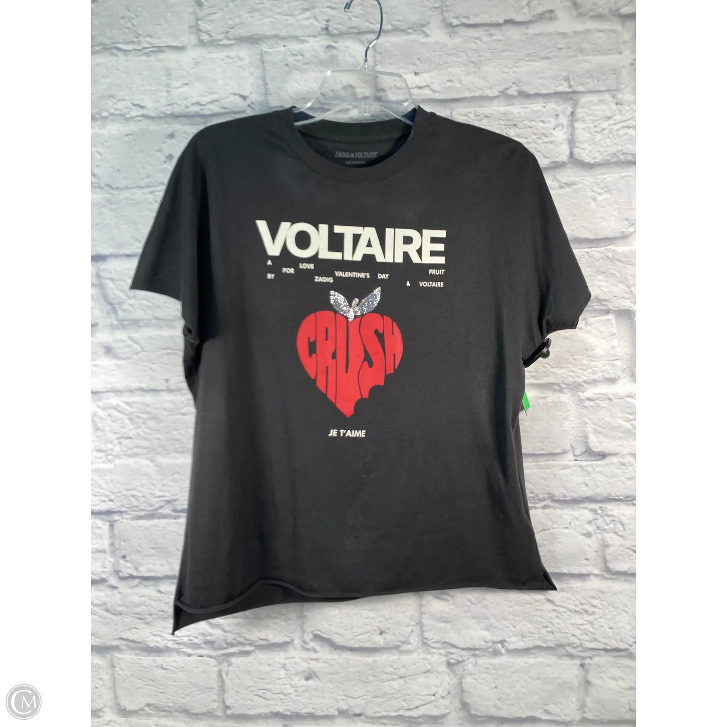 Top Short Sleeve By Zadig And Voltaire In Grey, Size: Xs