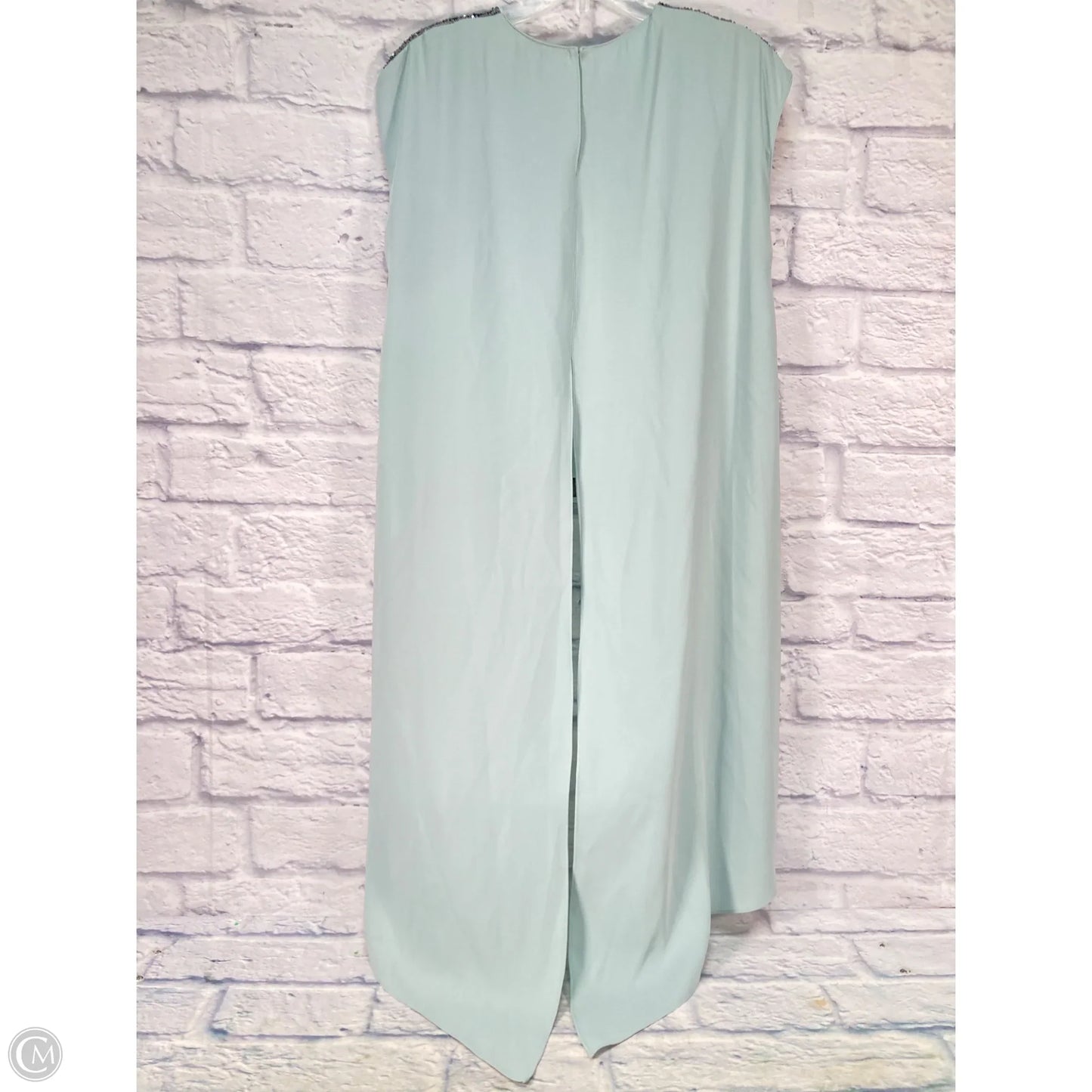 Blouse Sleeveless By Sachin & Babi In Blue & Silver, Size: L