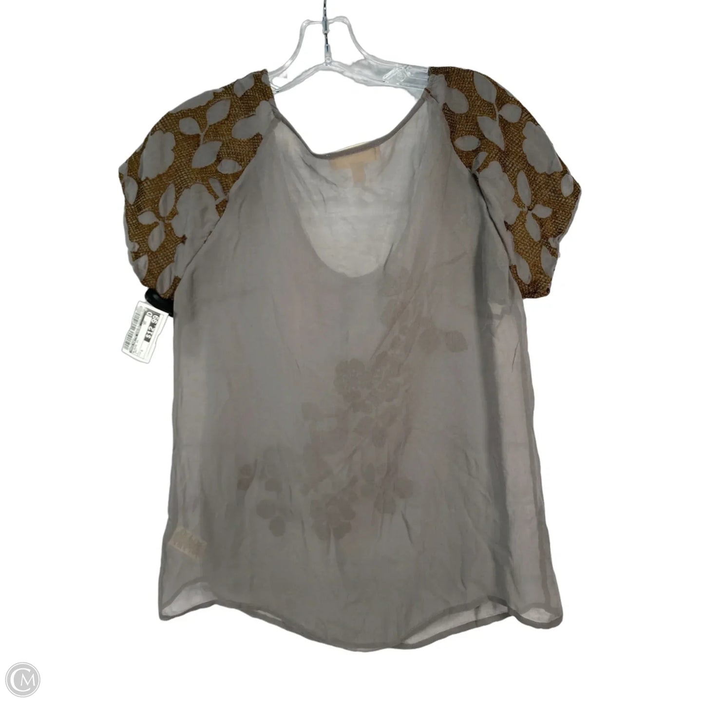 Blouse Short Sleeve By Moulinette Soeurs In Grey, Size: S