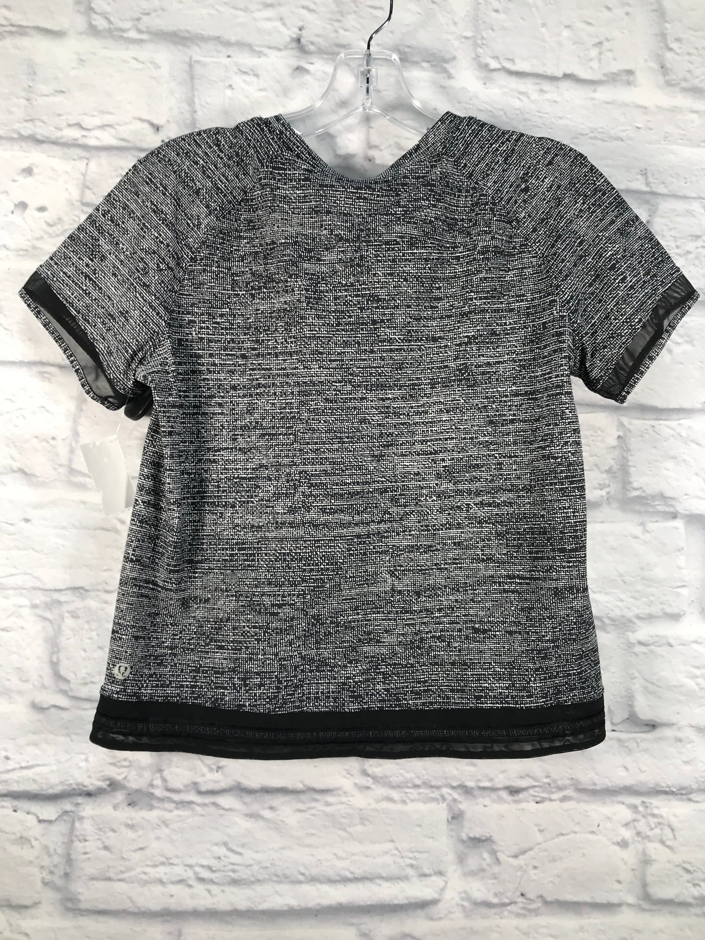 Grey Athletic Top Short Sleeve Lululemon, Size S