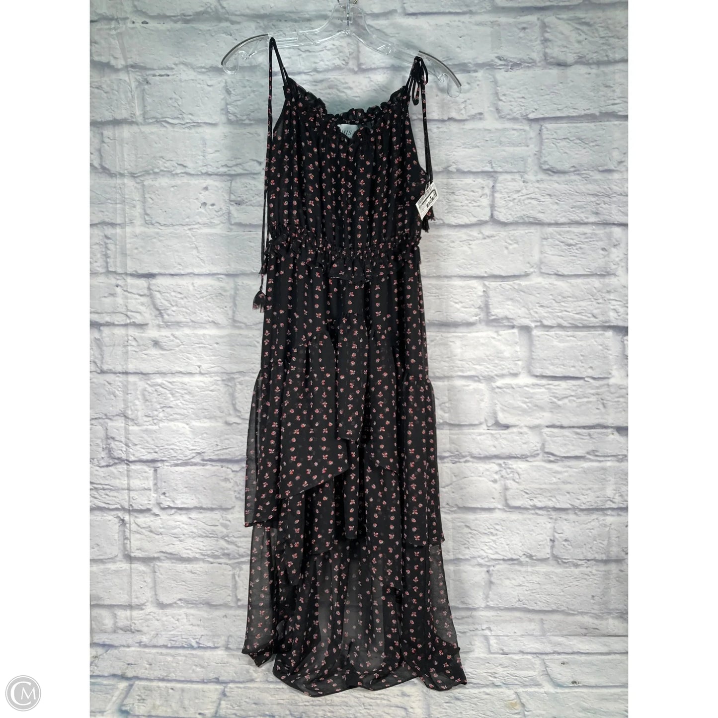 Dress Designer By Misa In Black & Pink, Size: Xs