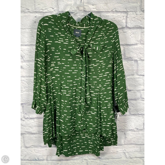 Tunic 3/4 Sleeve By Maeve In Green, Size: L