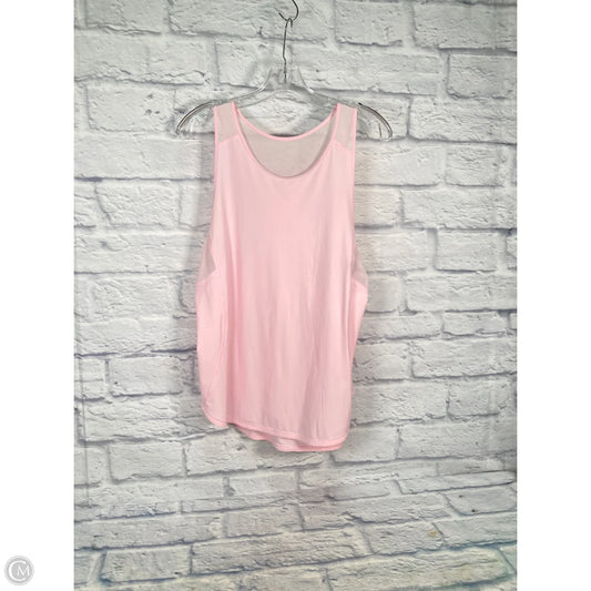 Athletic Tank Top By Lululemon In Pink, Size: M