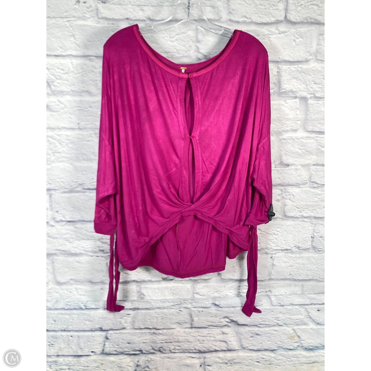 Top 3/4 Sleeve By Free People In Purple, Size: M