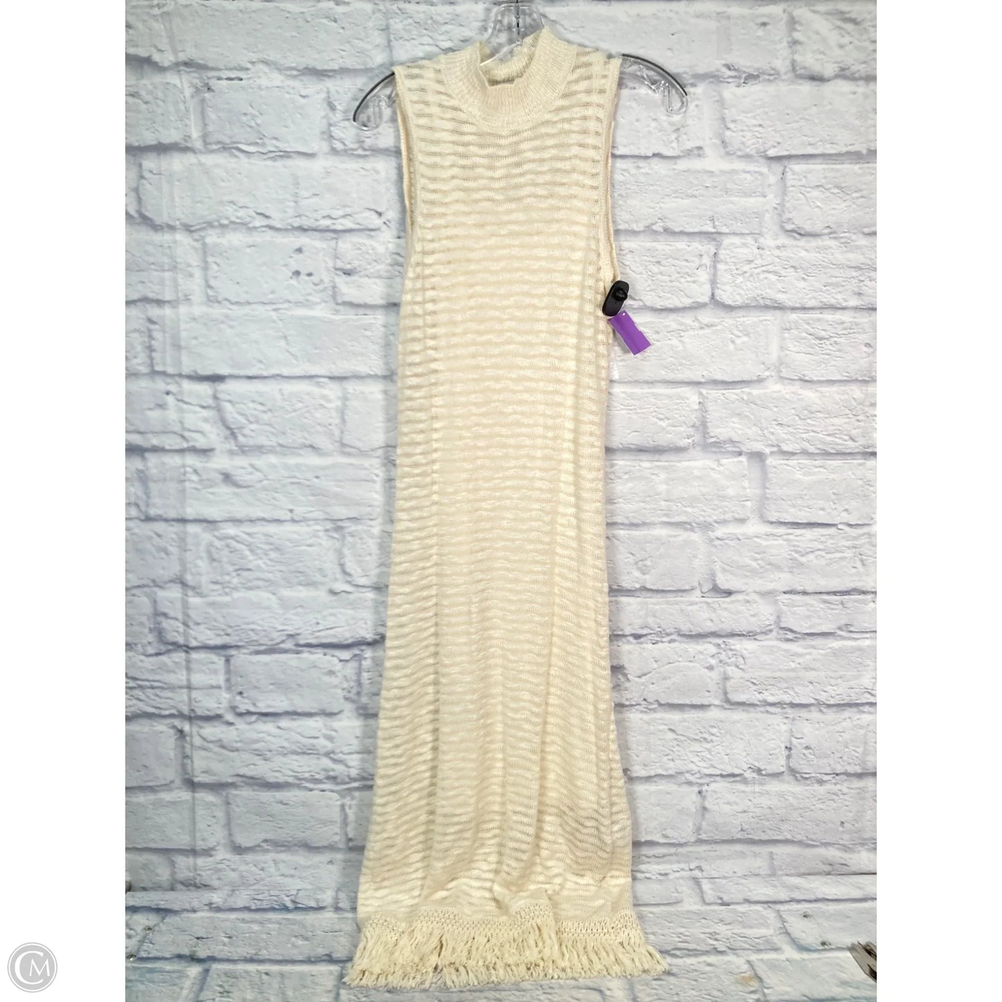 Dress Casual Maxi By Callahan In Cream, Size: S