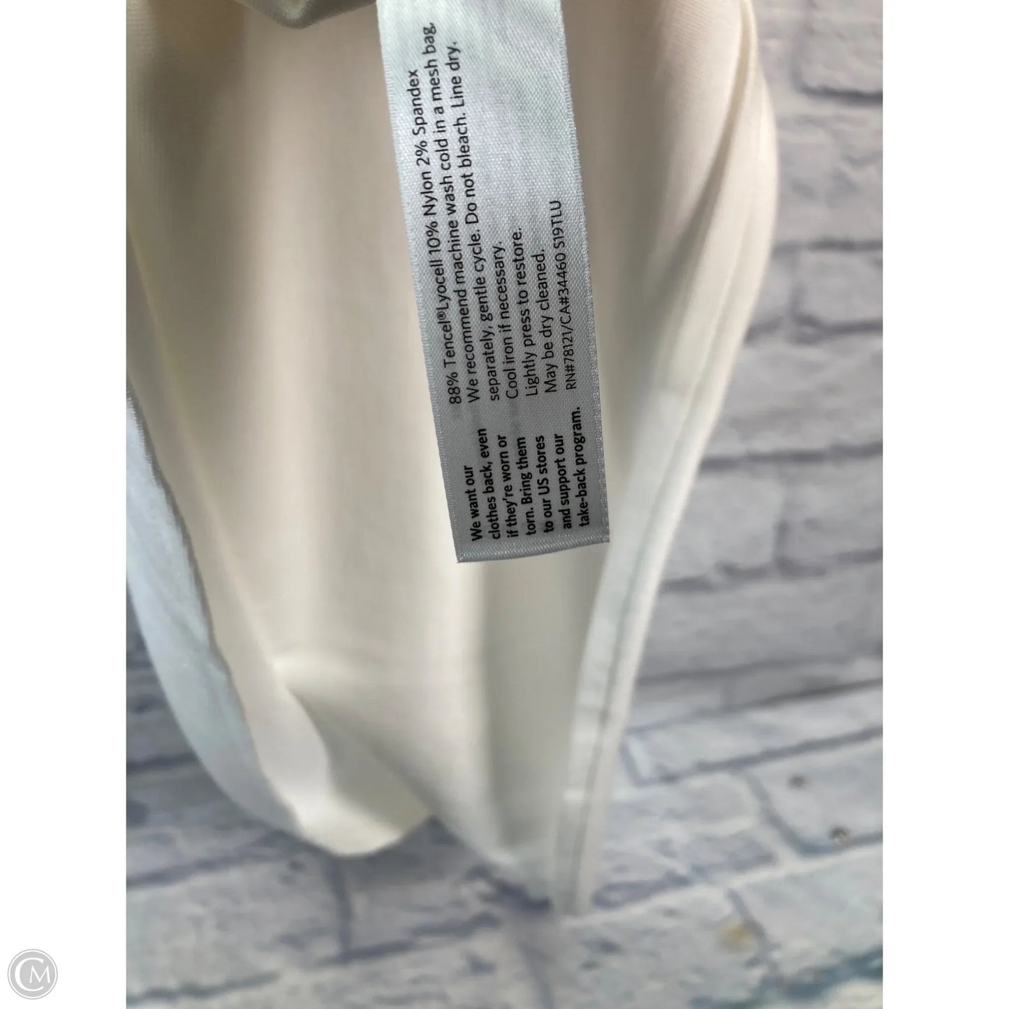 Dress Casual Short By Eileen Fisher In Cream, Size: M