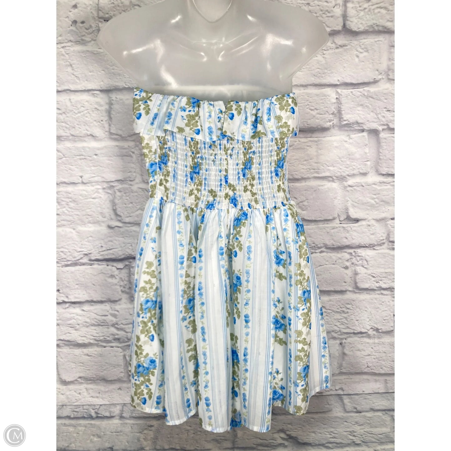 Romper By Mable In Blue & White, Size: M