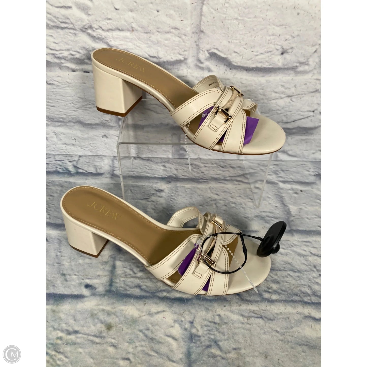 Sandals Heels Block By J. Crew In Animal Print, Size: 8